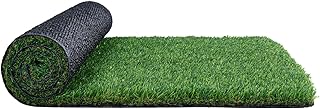 Happybuy Artifical Grass, 5 x 10 ft, 1.38", Green Turf, Fake Door Mat, Outdoor Patio Lawn Decorat...
