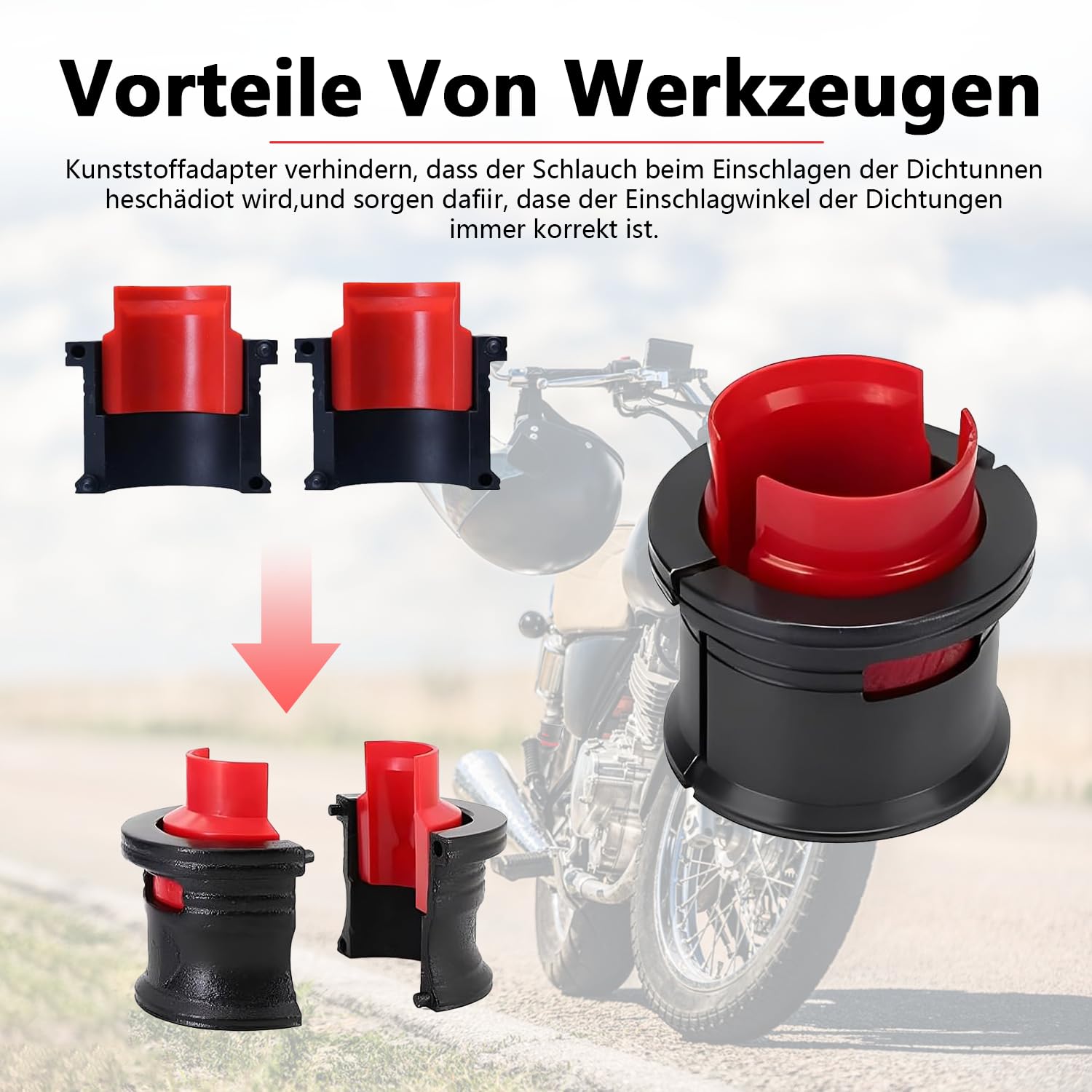 Gabeldichtungstreiber Motorrad Gabel Werkzeug Gabelsimmerring Eintreiber 35-50mm