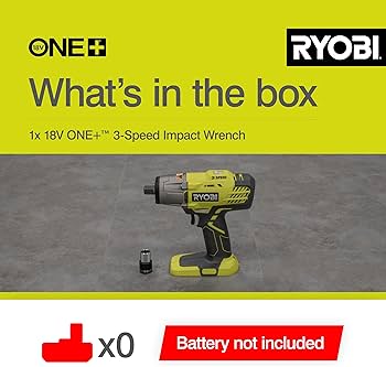 RYOBI ONE 18V Cordless 3/8 In. 3-Speed Impact Wrench (Tool Only) P263 - The Home Depot - View #3