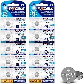 CR1025 3V Battery 10 Counts DL1025 Br1025 1025 5033LC Button Cell Battery