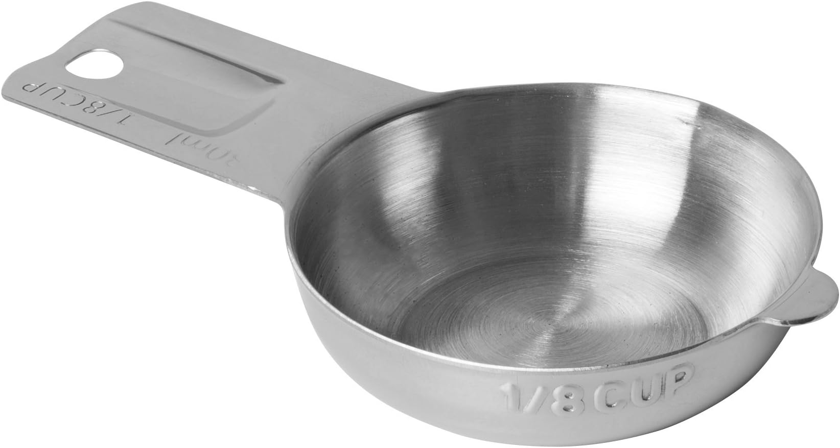 KitchenMade 1/8 Cup Coffee Scoop Stainless Steel Measuring Cup