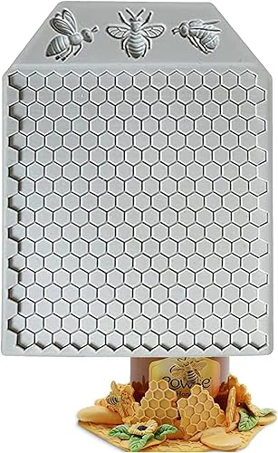 Molde de silicona para abejorro de abejas de panal, moldes de silicona para chocolate, molde de silicona para abejas de colmena de abejas, moldes de