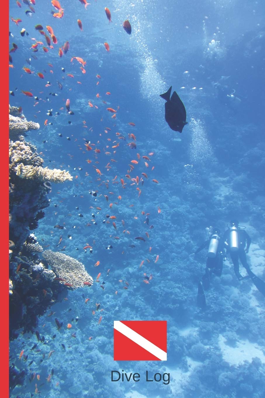 LIBRO DE INMERSIONES: DIVE LOG | CUADERNO DE REGISTRO DETALLADO PARA BUCEADORES | HASTA 120 INMERSIONES | SUBMARINISMO. BUCEO. Diseño Fantasía bajo el mar.