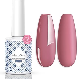 MelodySusie Fleurwee Plant Based Gel Nail Polish, Hema Free Pink Purple Nail Polish, Soak Off UV LED Gel Polish Gift for Women 21 Non Toxic Long Lasting Nail Art Manicure Salon DIY at Home P21