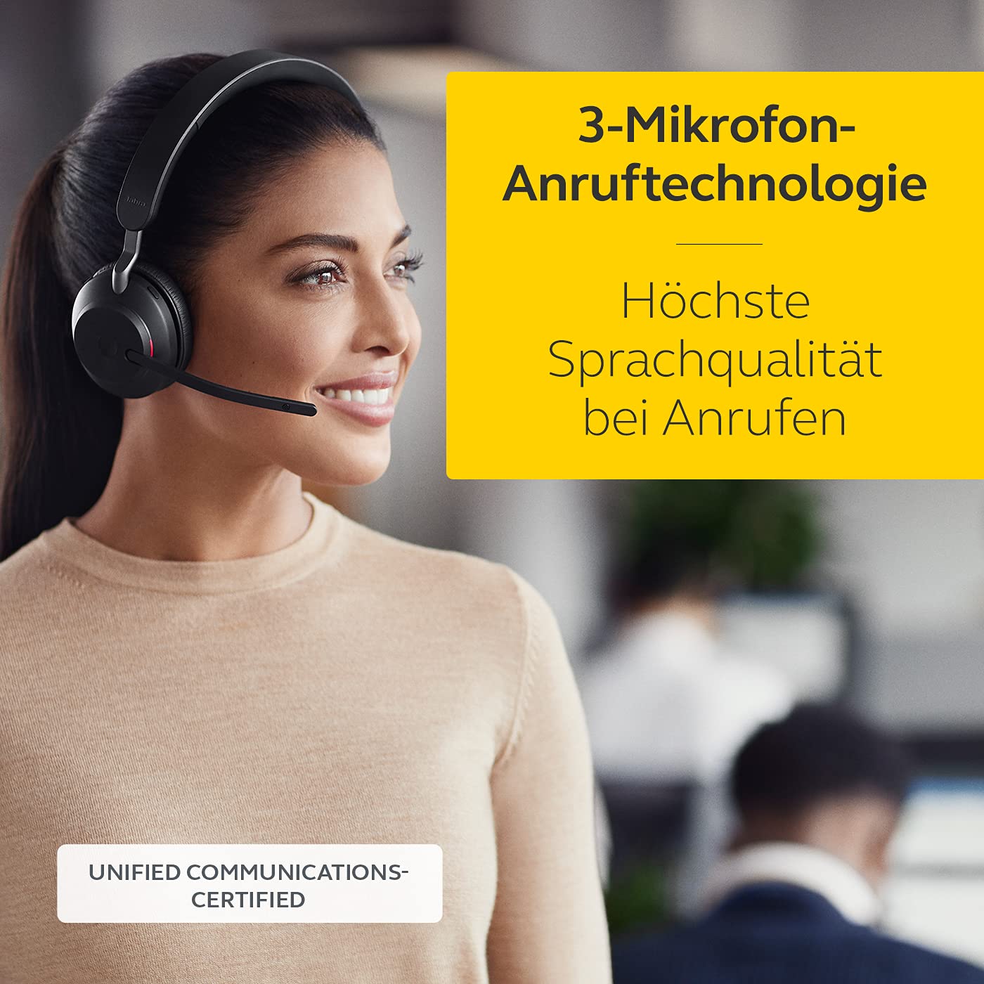 Cuffie Jabra Evolve2 65 Mono PC On Ear Nero - Dettaglio