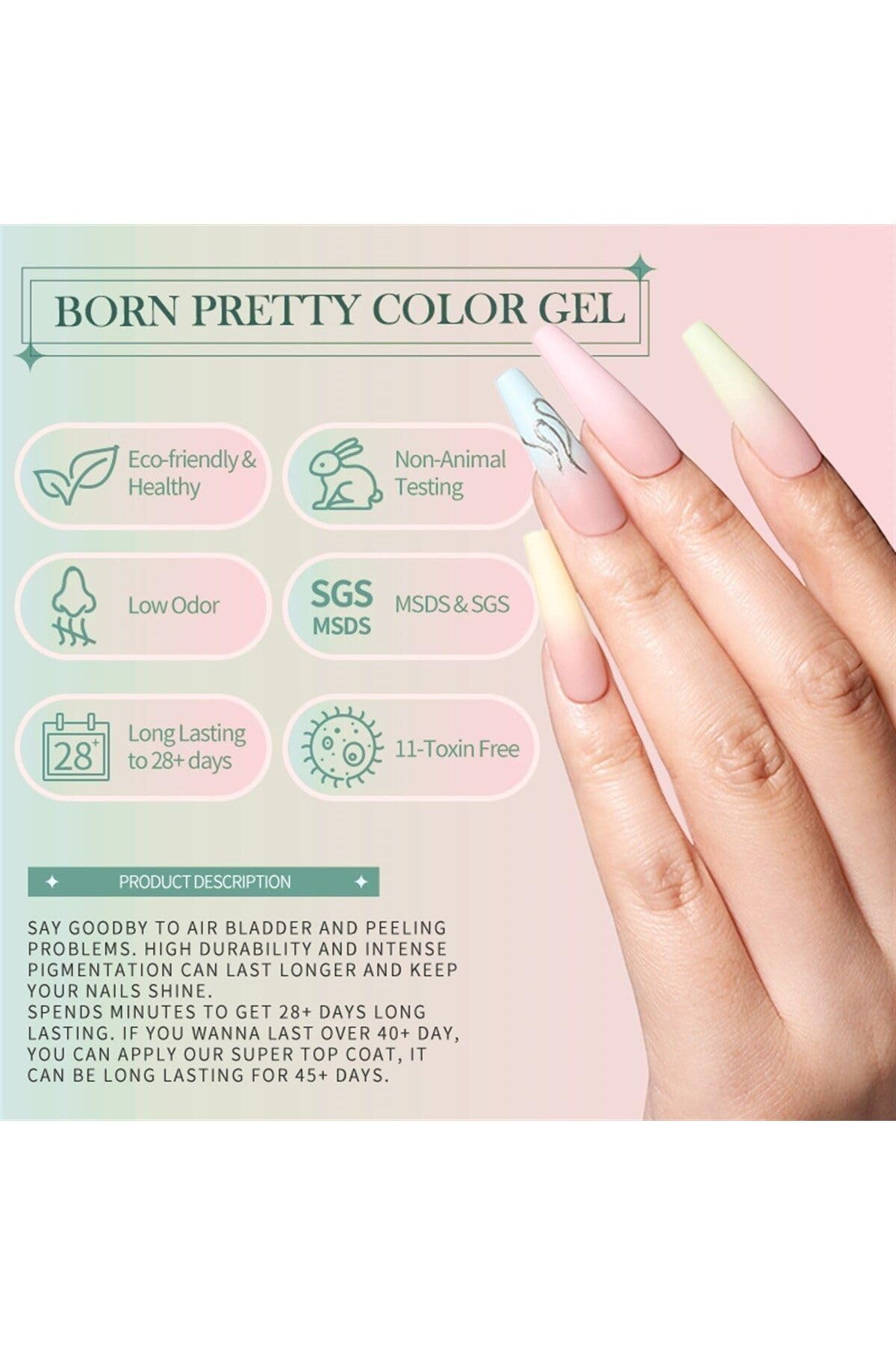 Born Pretty 10 Ml Sılky Whıte Serisi Kalıcı Oje Cg054 (55845) 2657