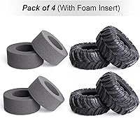 Vista 7 de HobbyPark Neumáticos de barro 2.2 para ruedas de barro 2.2 Beadlock para Traxxas TRX4 Axial SCX10 II III Redcat Gen8 Gen7 Everest 10 Rock Crawling