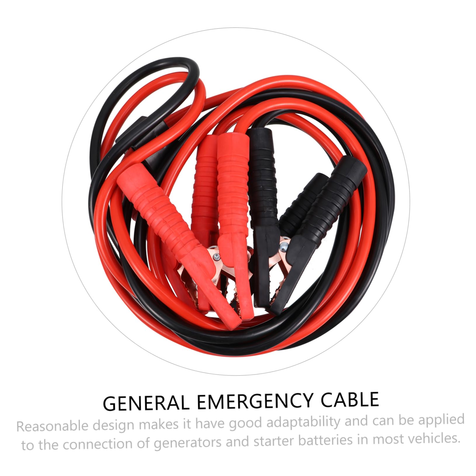 HEALLILY Câble Urgence Pour Voiture Câble De Démarrage Pince Crocodile Accessoire De Sécurité