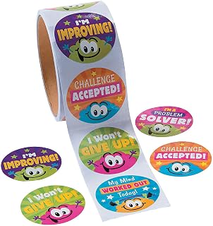 Growth Mindset Stickers - 1 Piece - Educational and Learning Activities for Kids