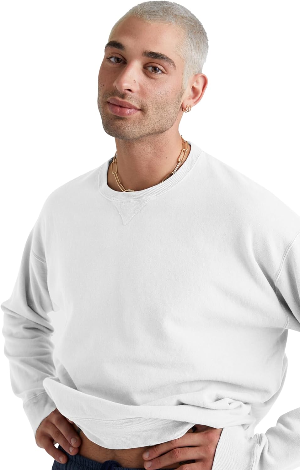 Hanes mens Oversized Sweatshirt for Women, Comfortwash Boyfriend Crewneck Sweatshirts, Garment-dyed Fleece (S–2xl) - Image 4