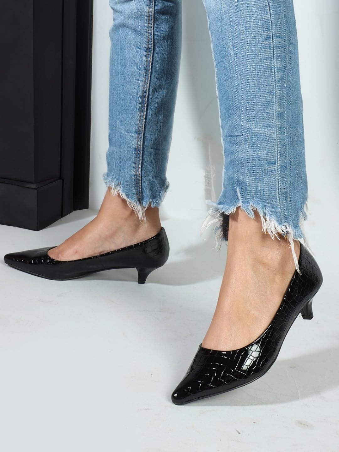 Carlton London Women's Slip On Pumps Colour-Black, Size-UK 7 1