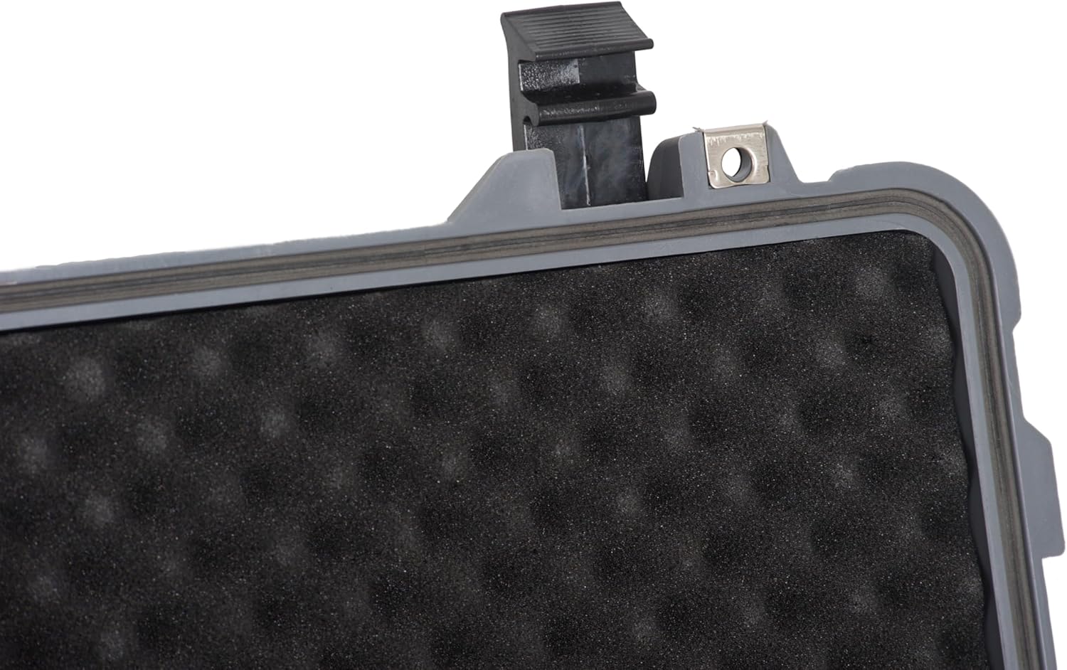 MEIJIA All Weather Rolling Waterproof Protective Case, Hard Camera Case,Dry Case with Retractable Pull Handle and Wheels,Foam Inserted,22 x13.81x9inches (Grey) - Image 5