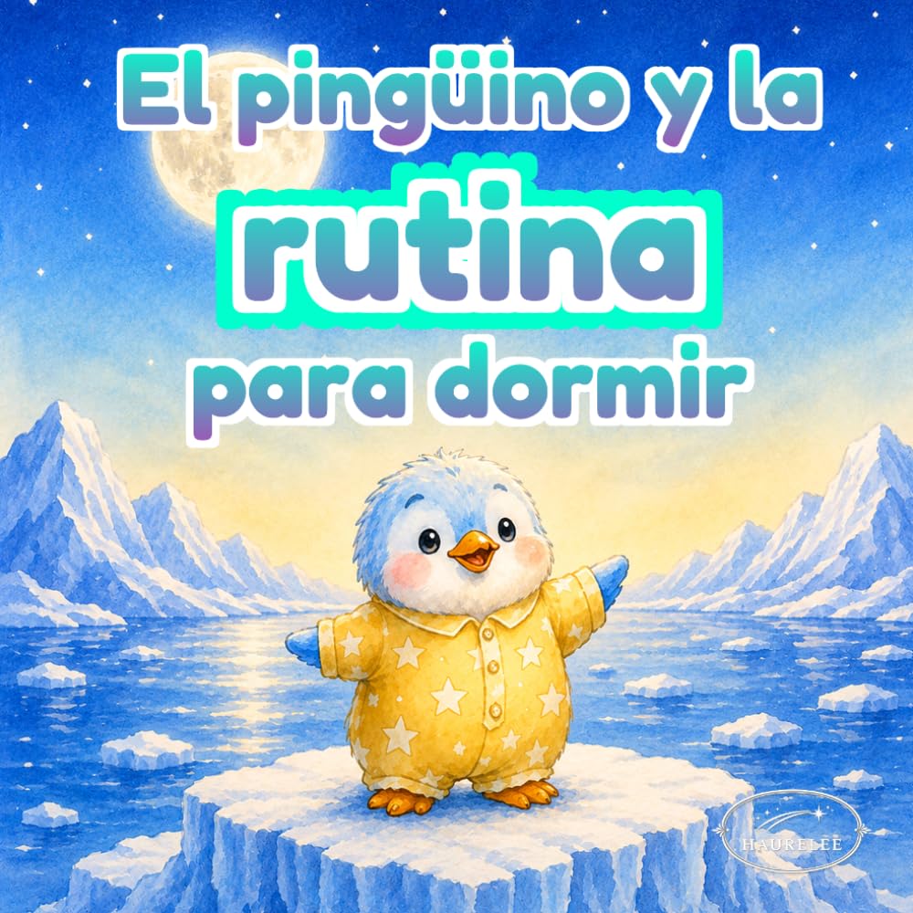 El pingüino y la rutina para dormir: Una historia para niños sobre una rutina nocturna con baño, pijama, lectura y sueños