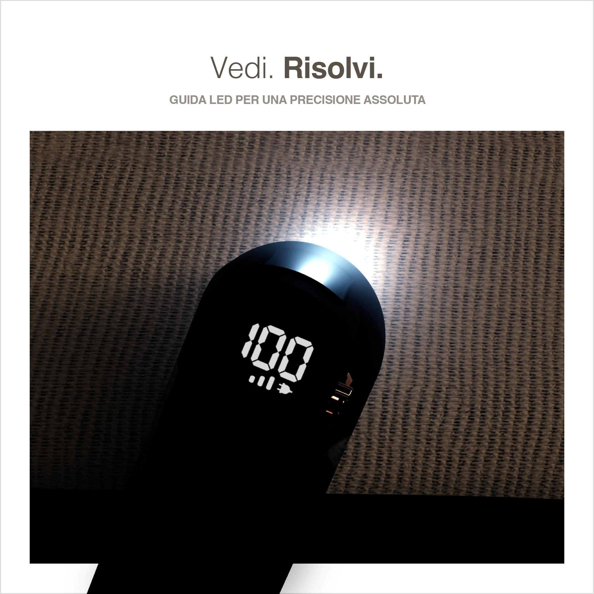 PORTENTUM Levapelucchi Elettrico con Luce LED – Display Digitale, 3 Velocità fino a 9.000 RPM, Lama a 6 Foglie, Grande Serbatoio, Togli Pelucchi per Abiti e Casa Ricaricabile USB C, Potenza Reale 15W