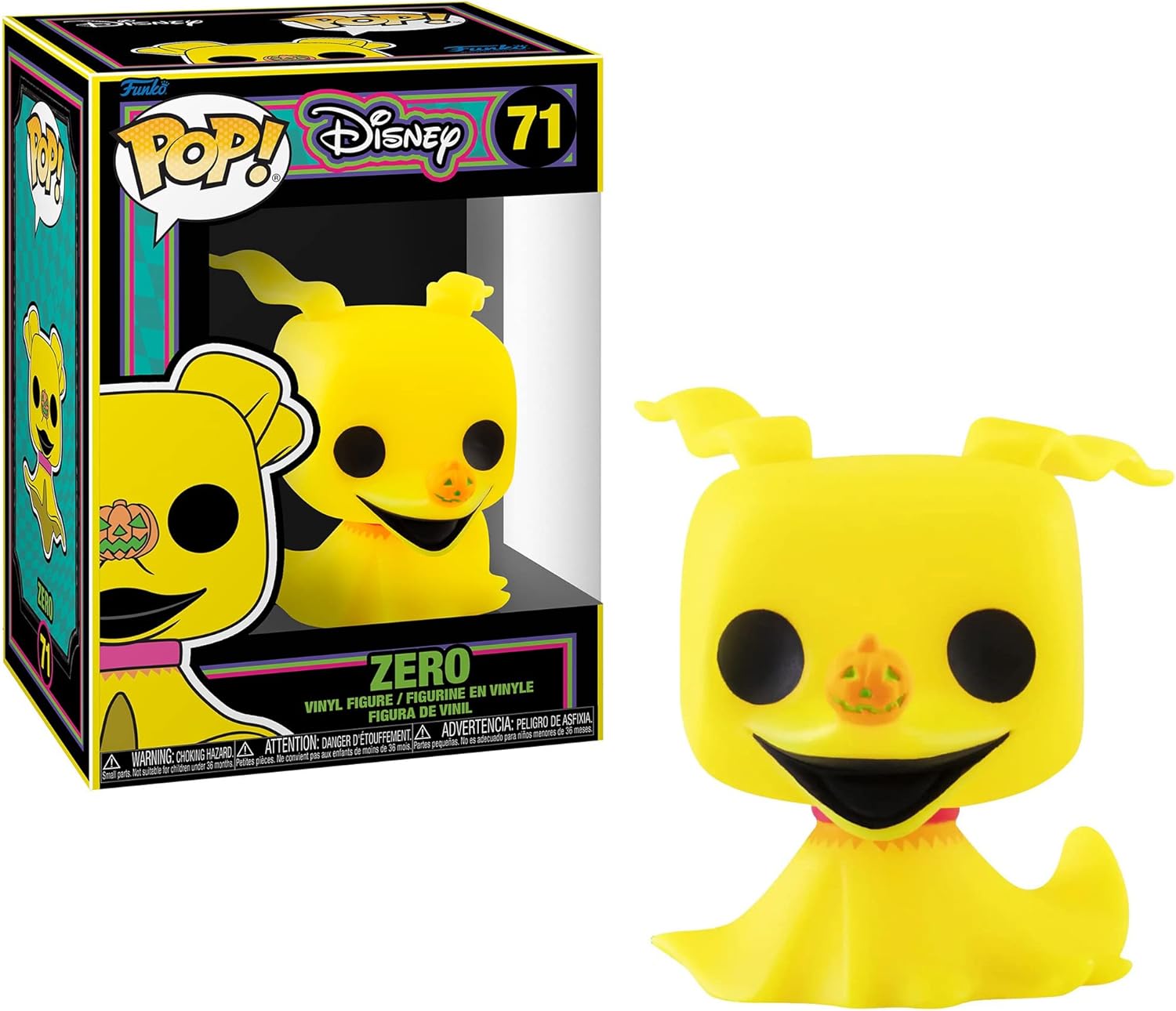 Funko POP! Disney: The Night Before Christmas Blacklight- Jack Mayor Oogie Zero and Sally