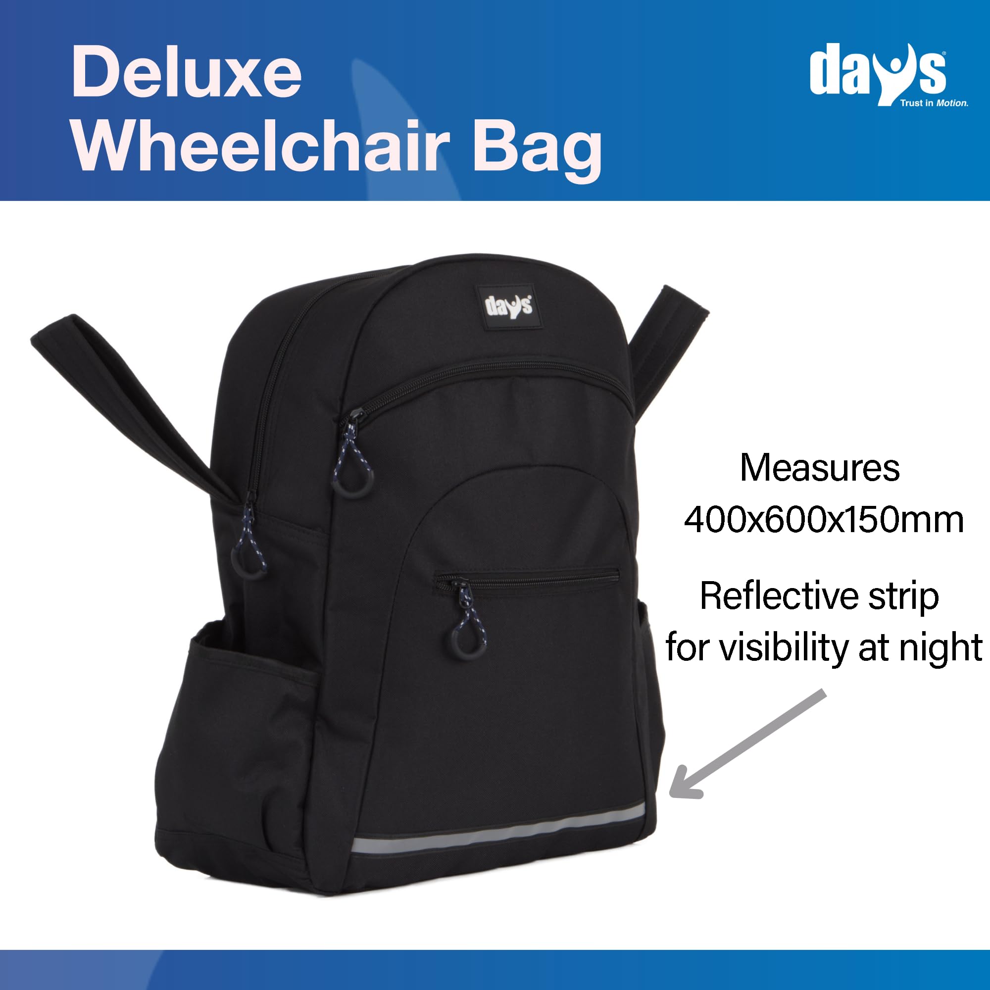 Homecraft Deluxe - Mochila para silla de ruedas