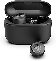 JLab Go Air Pop+ True Wireless Earbuds: 35H Playtime, Bluetooth 5.3, Dual Connect, EQ3 Sound, Compact USB-C Case, Black