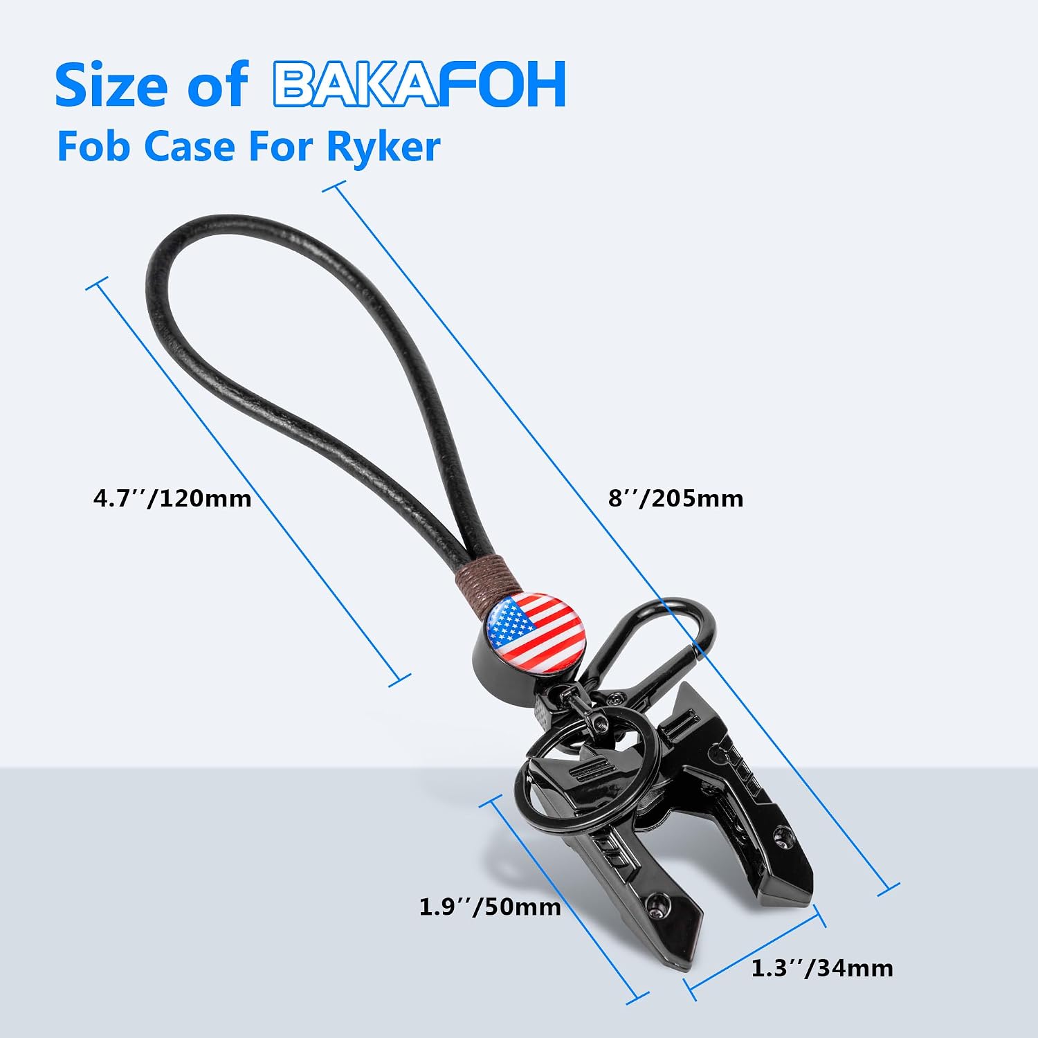 Key Fob Holder Sporty Key Shell Ignition Key Cover with Leather Lanyard Keychain For Can Am Ryker Models Accessories