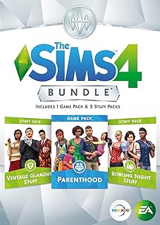 The Sims 4 Bundle Pack 9: Parenthood / Vintage Glamour Stuff / Bowling Night Stuff (DOWNLOAD CODE IN A BOX) PC