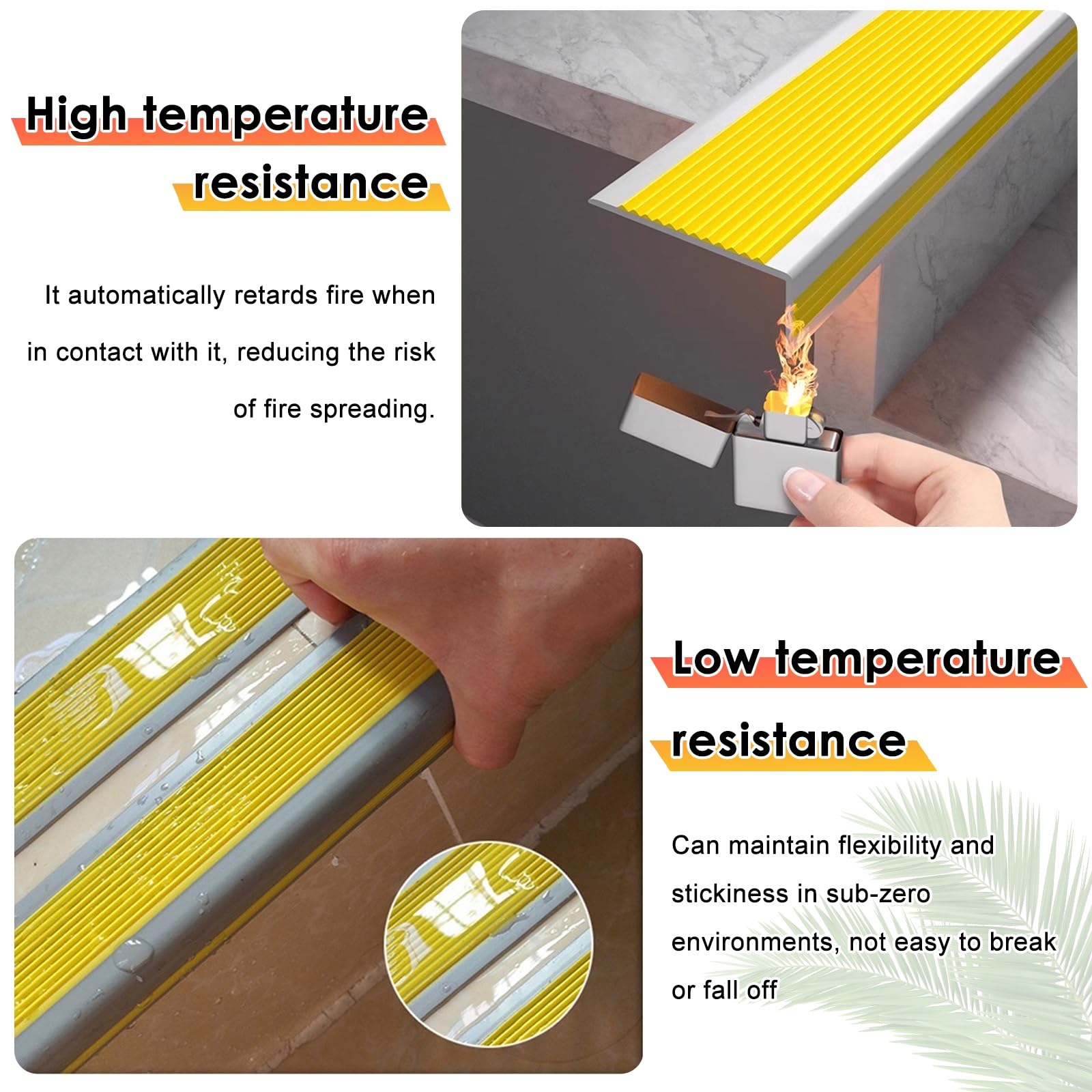 Salva Escalones Con Cantoneras Adhesivas Y Zócalo Escaleras, Tiras Antideslizantes Para Peldaños Autoadhesivas En Forma De L, Tiras Protectoras Interiores Exteriores, Borde Perfil Escalera