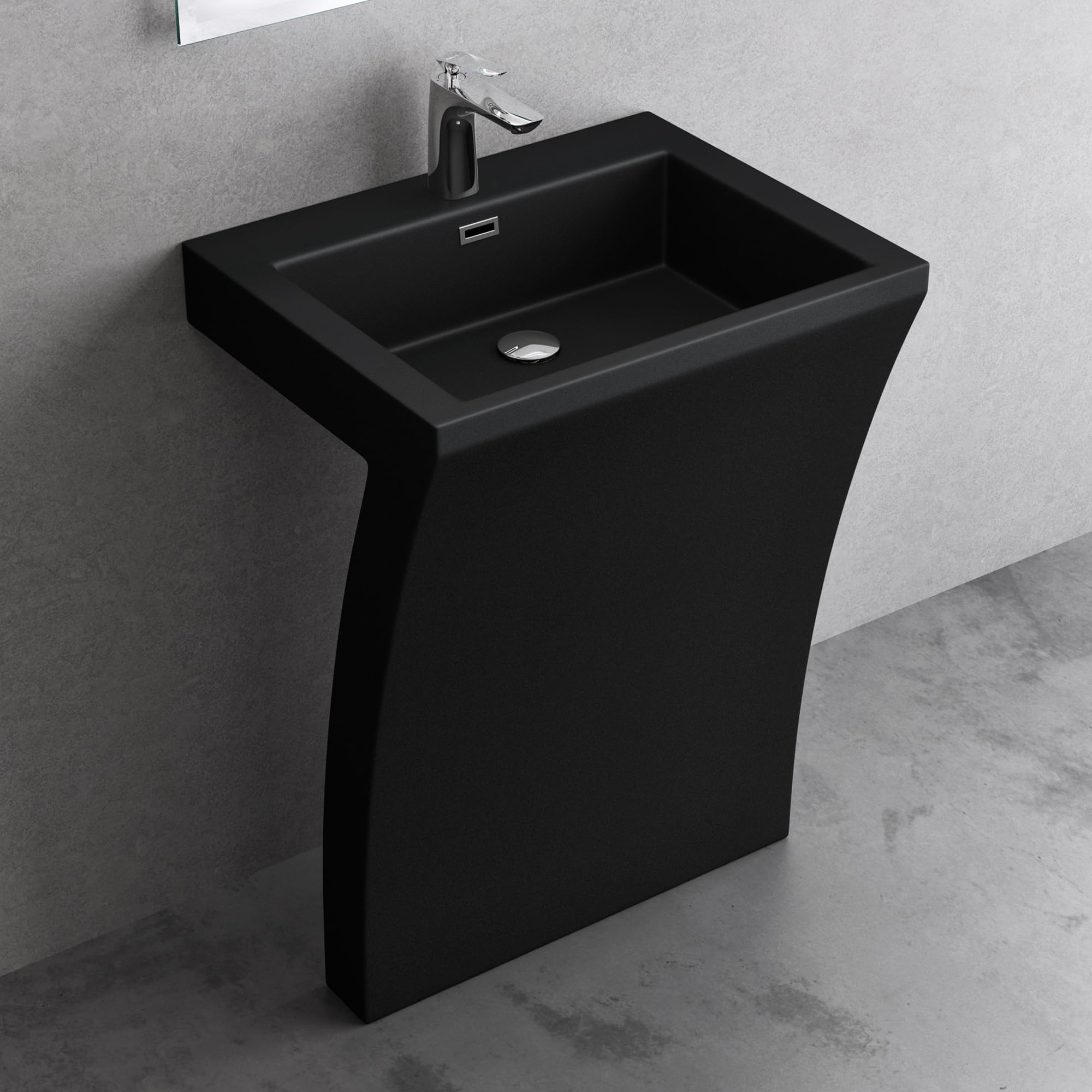Miroir, 91X56cm résine minérale , Rectangulaire