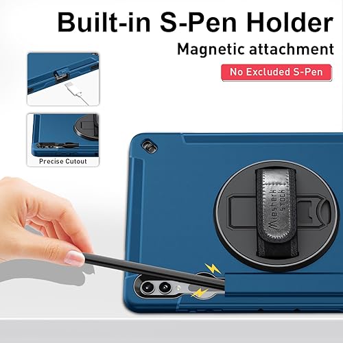 Vista 42 de Funda para Galaxy Tab S10 Ultra/S9 Ultra/S8 Ultra 14.6 INCH: Funda protectora de TPU para Samsung Tablet S9 Ultra/S8 Ultra 14.6" con soporte - Asa
