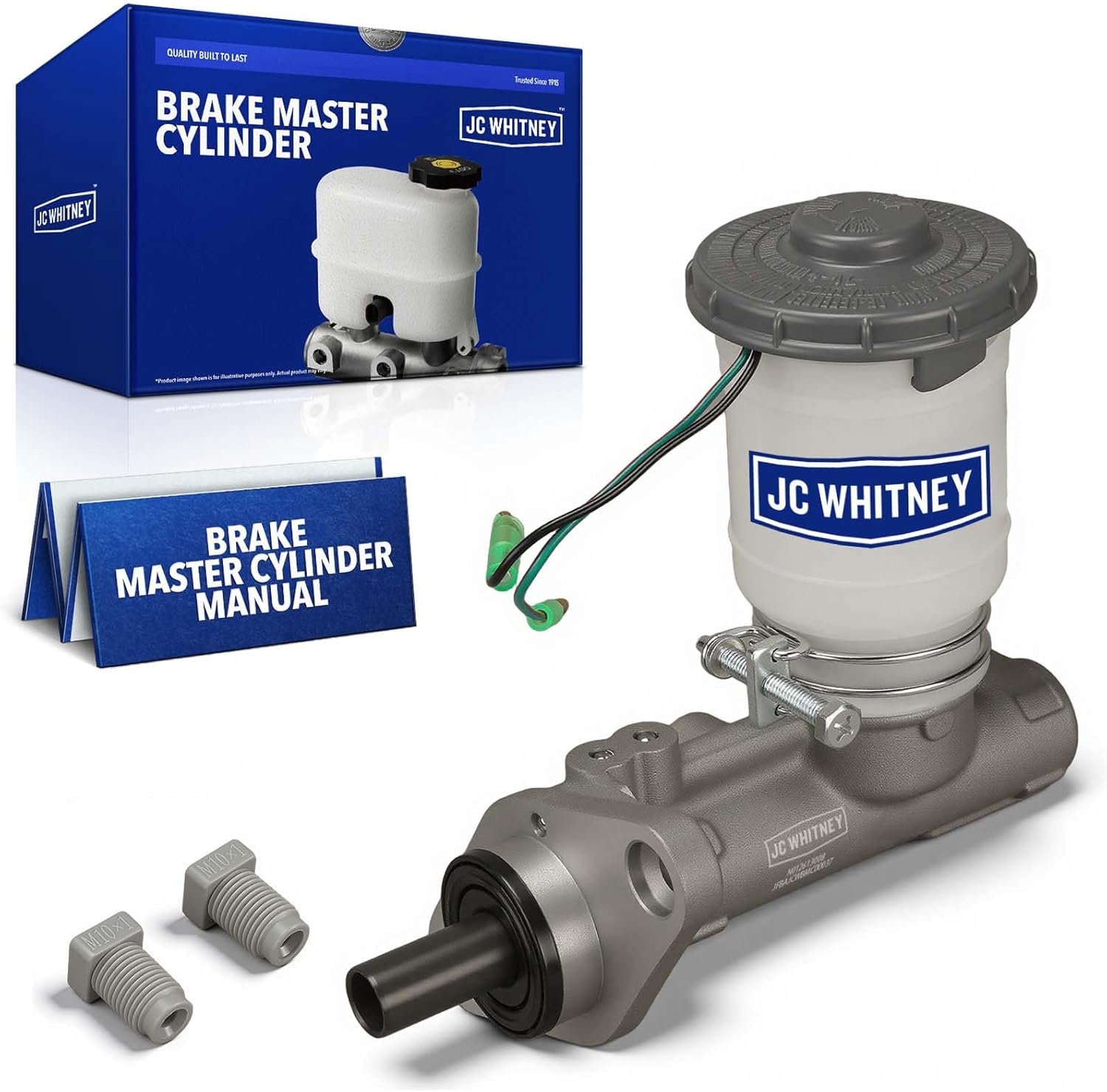 JC Whitney JFBAJCWBMC00037 Brake Master Cylinder - Compatible with Honda Civic 1988-1995, Civic del Sol 1993-1997, CRX 1988-1991 - Bore: 0.813 inches