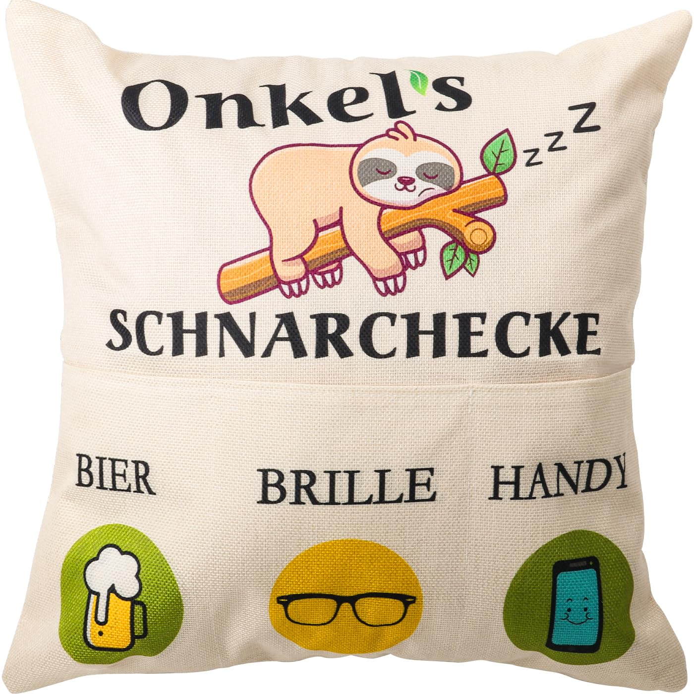 Brinny Geschenke für Onkel, Kissenbezüge 45x45 cm Dekokissen