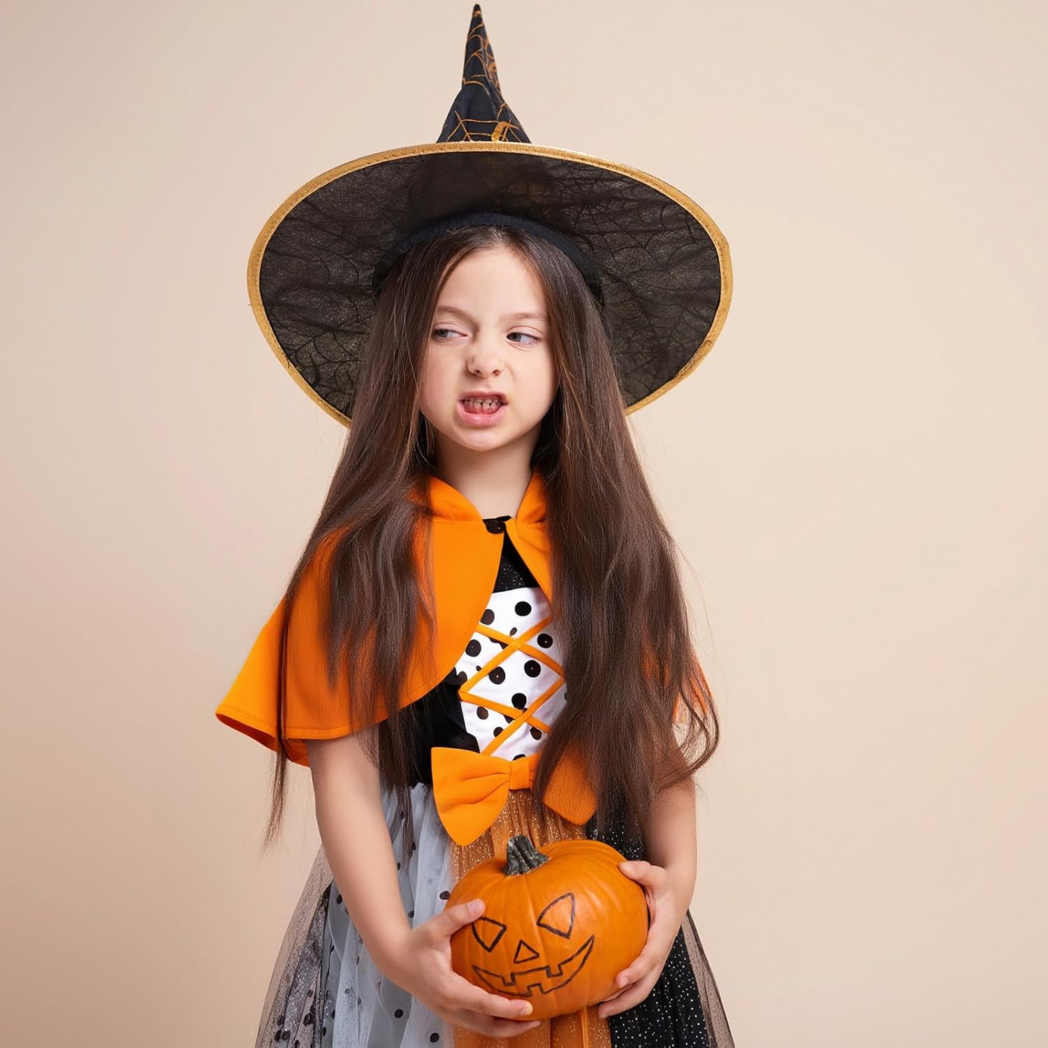 Toddler Girls Halloween Dress Long Sleeve Cat Pumpkin Print Dresses Baby Cute Holiday Party Outfit 2-7T - Image 2