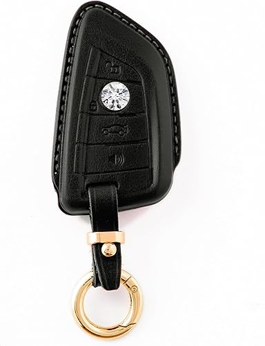 T&T GADGETS Funda protectora de cuero para llaves de automóvil, protección completa, compatible con BMW 2 5 6 7 Series X1 X2 X3 X5 X6 GT disponible en Yaxa Peru