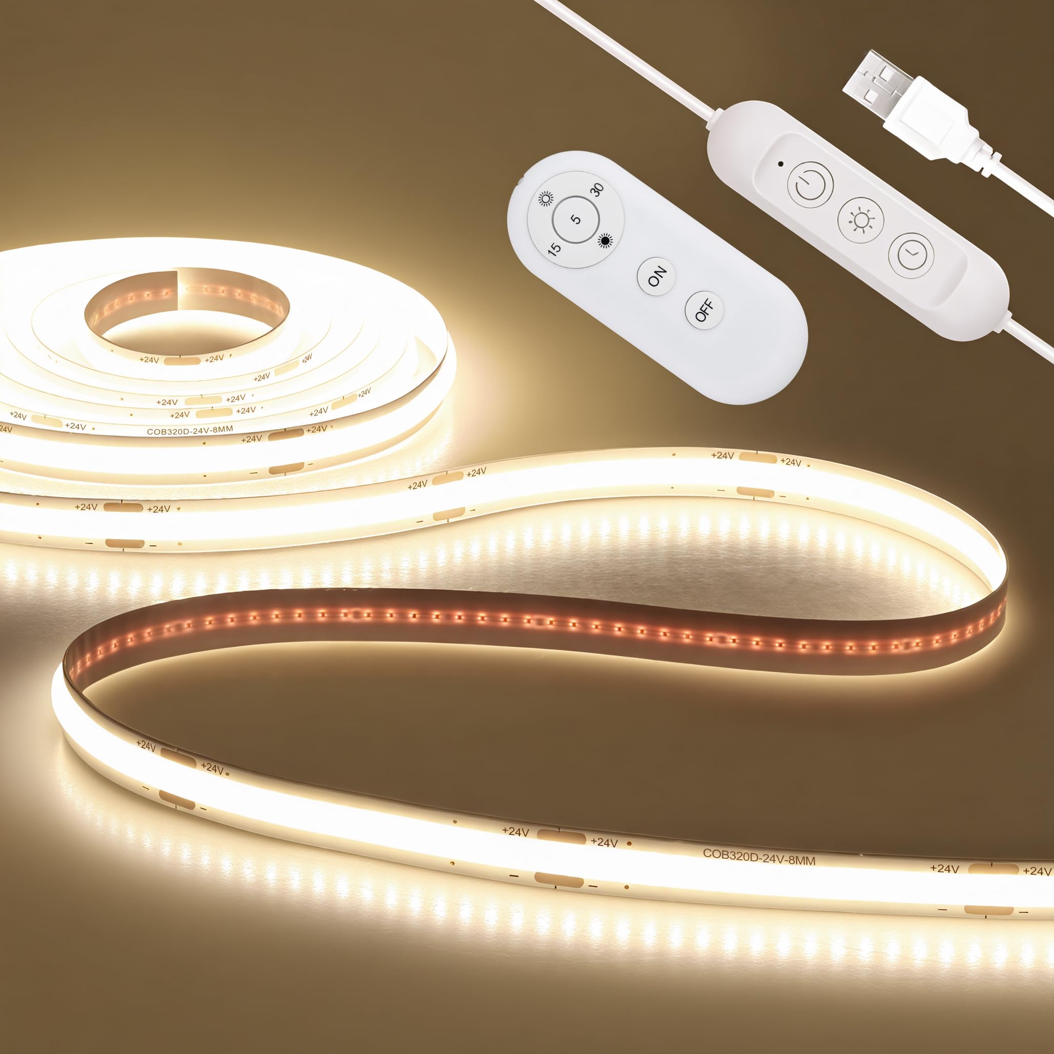 ALITOVE 5V USB COB LED Strip