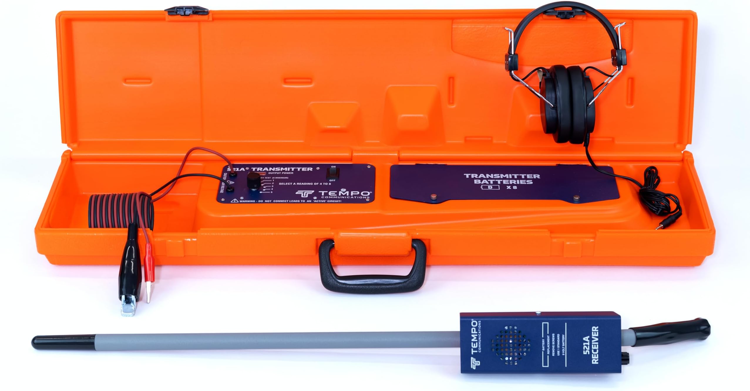 TEMPO Communications 521A Irrigation Sprinkler Valve Locator Tool | Irrigation Wire Tracer, Underground Wire Locator (Professional Grade)