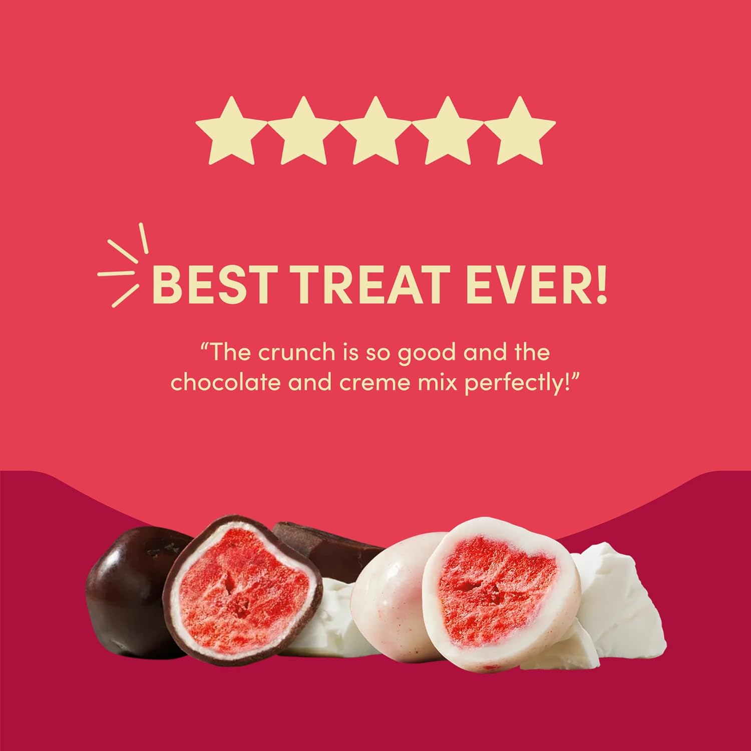 Tru Fru Freeze Dried Fruit Variety Pack, Strawberries & Crème, Strawberries in Dark & White Chocolate, Real Fruit, Chocolate Covered Snacks, Gluten Free Candy, 6 Pack (3.4oz)