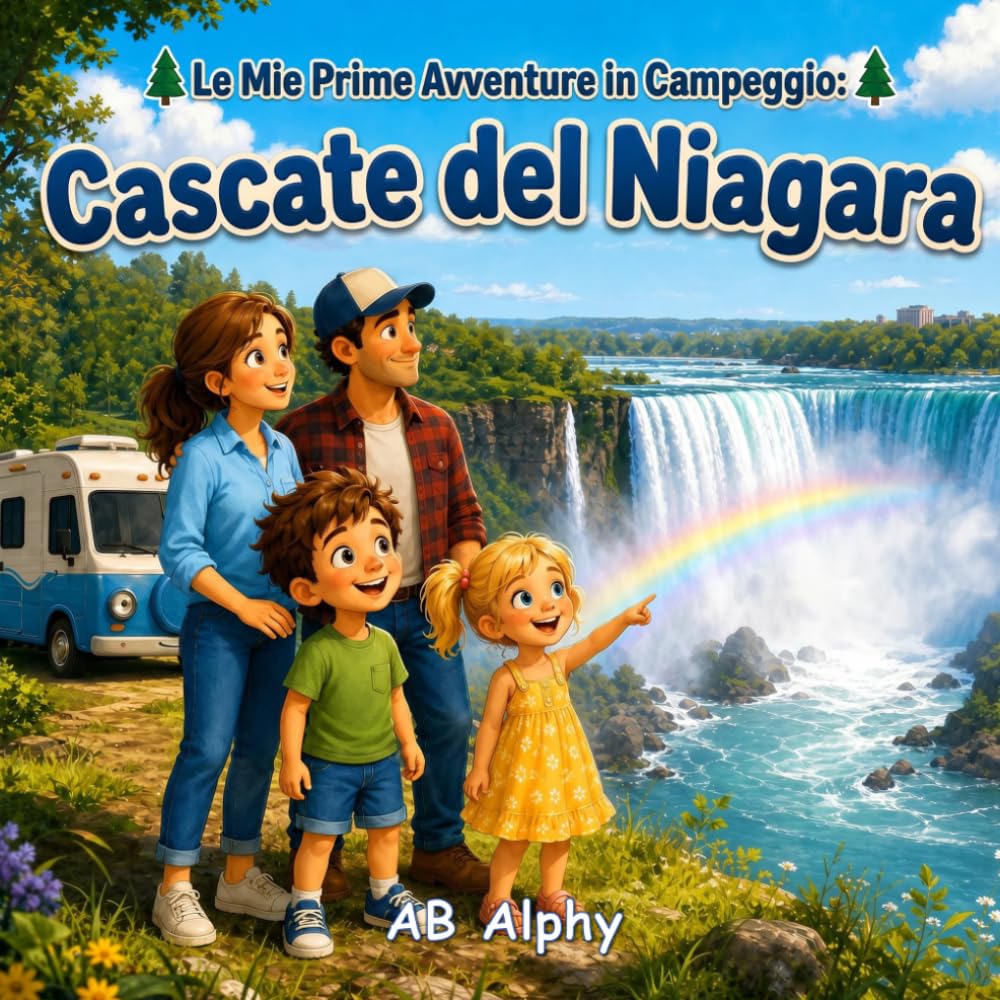 Le Mie Prime Avventure in Campeggio: Cascate del Niagara: Una divertente ed educativa storia familiare sul campeggio, la natura, le cascate e le avventure all’aria aperta per bambini.: 1