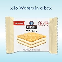 Vista 3 de Rip Van Galletas de oblea de vainilla – Snacks keto – Snack sin OMG – Snacks saludables – Bajo en carbohidratos y bajo en azúcar (0.07 oz) – Snack