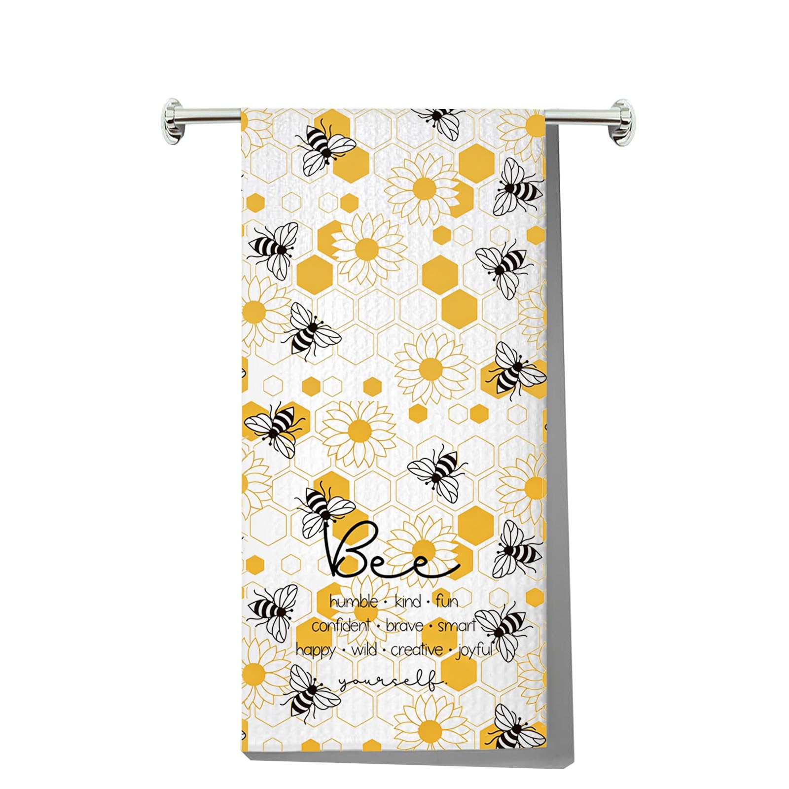 Toalla de cocina para maestros y amantes de las abejas: regalo original de diseño Bee Humble