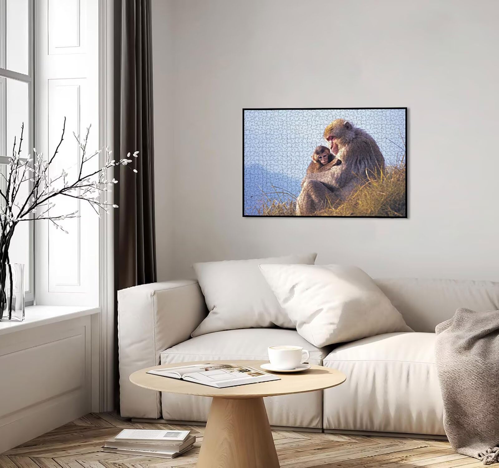 Puzzle dla dorosłych 1000, Monkey Brown, 1000-elementowe puzzle dla dorosłych, klasyczne gry edukacyjne, gry i zajęcia rodzinne, do dekoracji ścian domu, świetny pomysł na prezent R0KH-328