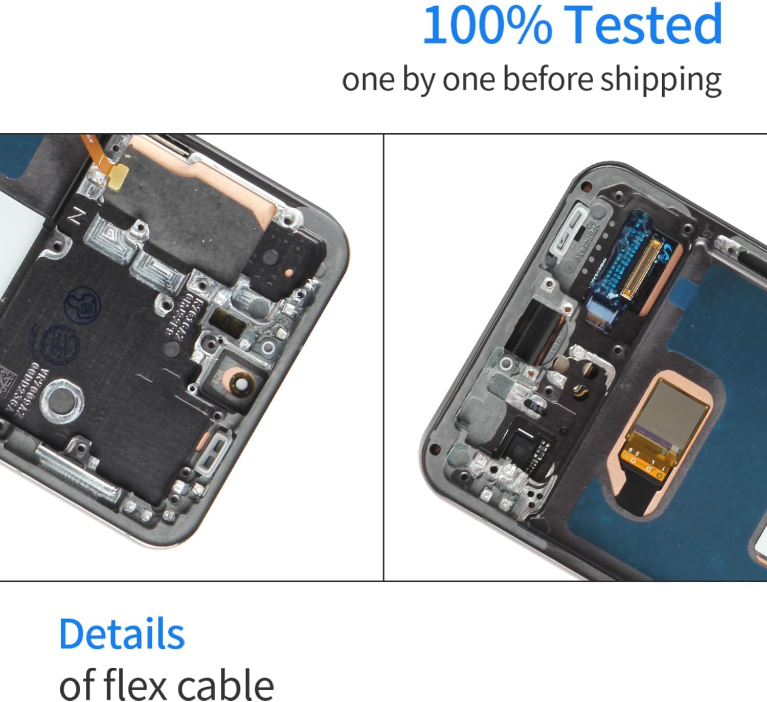 AMOLED for Samsung Galaxy S22 5G Screen Replacement Kit for Samsung Galaxy S22 LCD Screen Replacement LCD Display Touch Screen Digitizer for SM-S901B, SM-S901B/DS, SM-S901U 6.1 inch (Black with Frame)