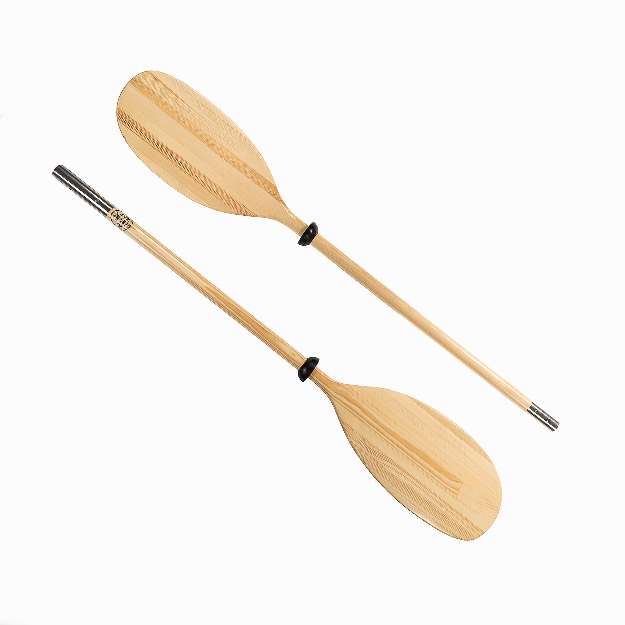 John Paddle let's rOAR www.johnpaddle.com 1 Stück oder 2 Stück(1 Paar) Asymmetrisches Kajak Doppel-Paddel 2-teilig tailbar asymetrische Blattform (235cm) - EU ökologische Produktion