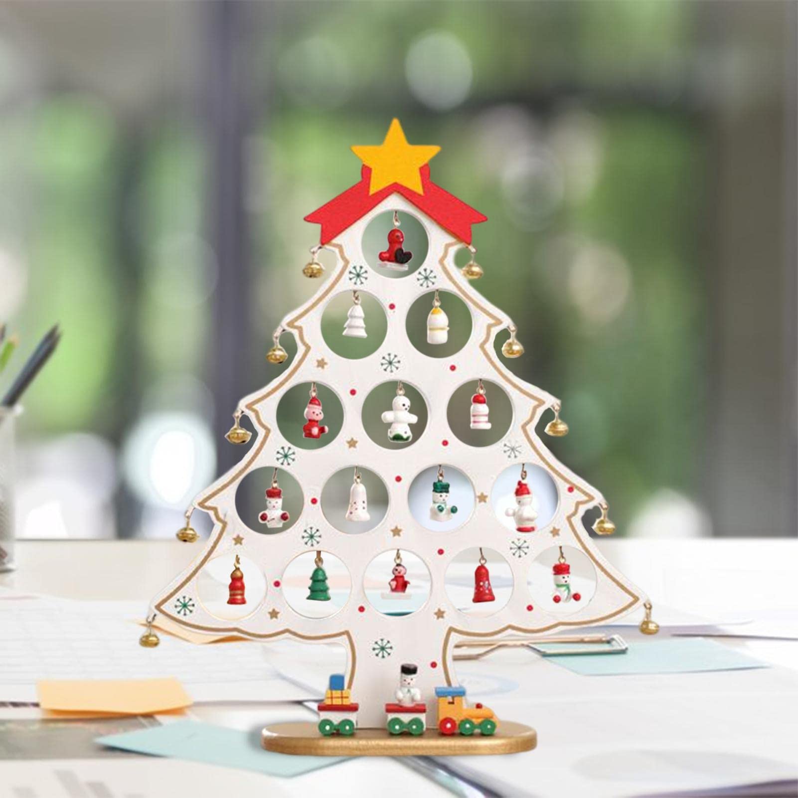 Amazon.co.jp: テーブルトップクリスマスツリー | ミニ卓上木製