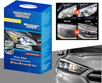 Headlight Restoration Kit Easy to Restore Dull Faded and Discoloured Headlights and Taillight