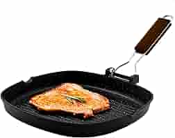 Bistecchiera Zanetti 26x36cm - Piastra Grill In Alluminio Per Inductione Con Manico Pieghevole - Foto 11