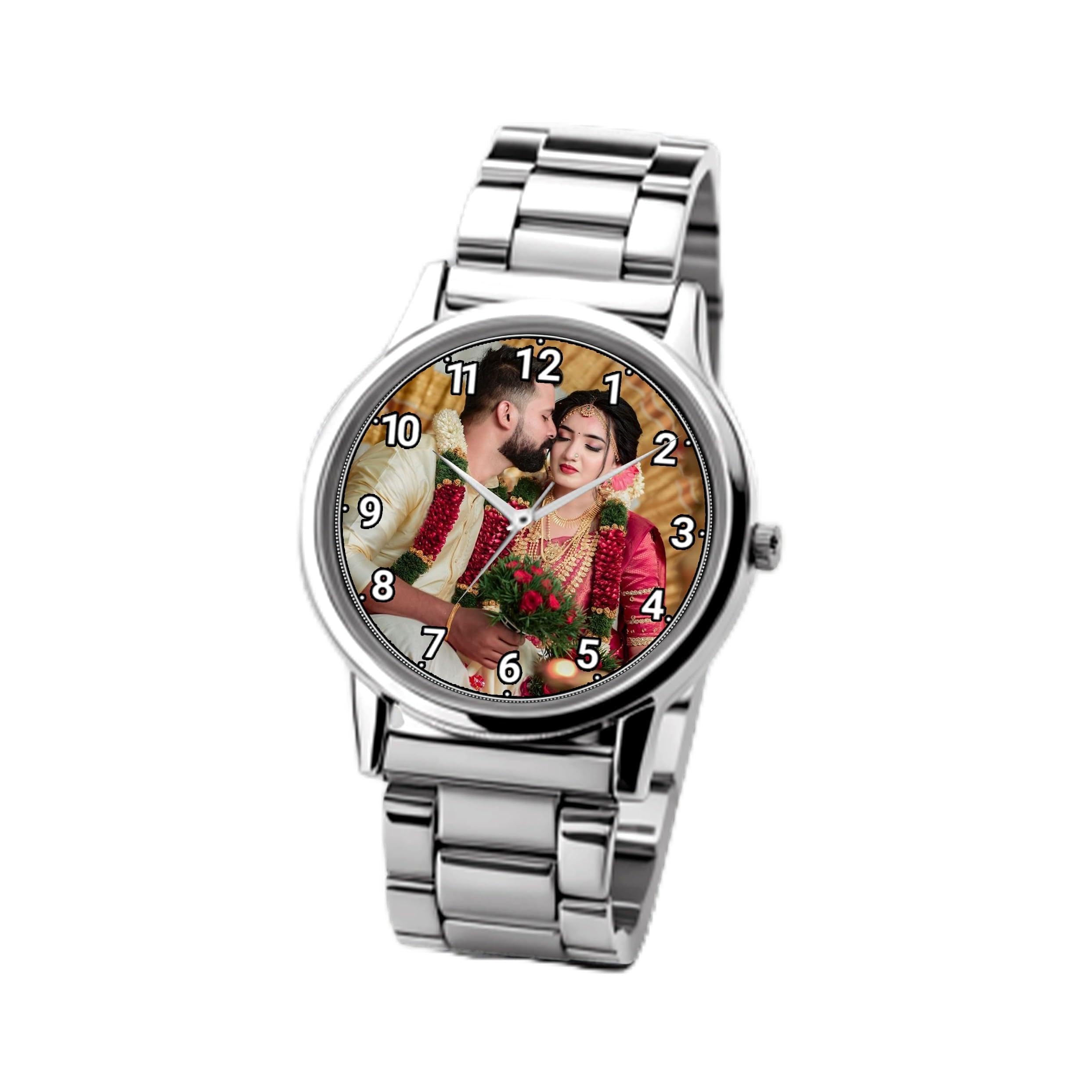 Personalized Men's Wrist Watch with Custom Photo Print Dial, Anniversary Birthday Gift for Husband Boyfriend-picture-15
