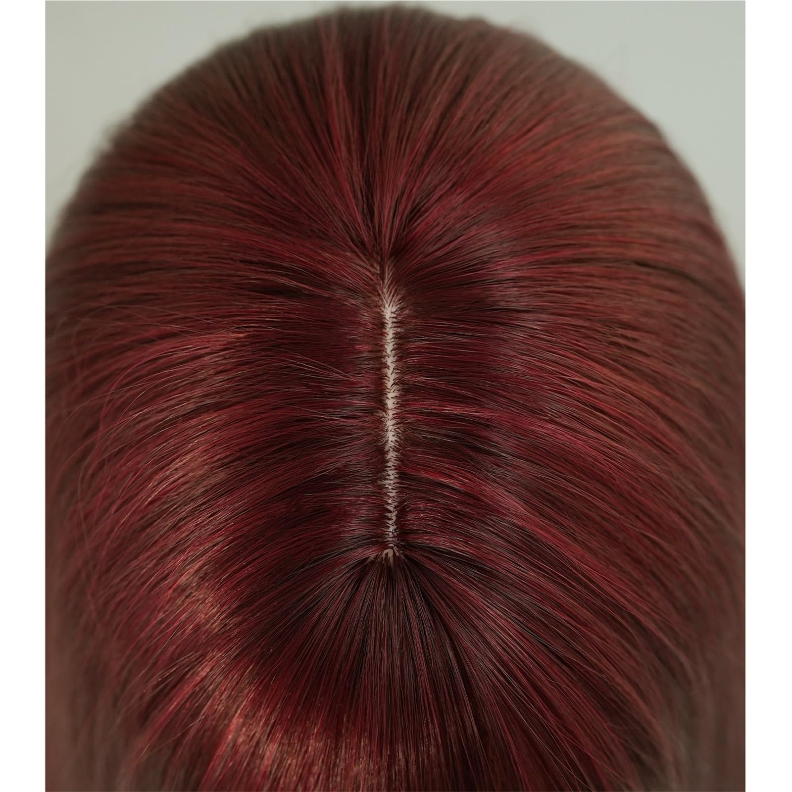 Koronkowa peruka z przodu Qi Bangs, peruka z długimi prostymi włosami, damska naturalna puszysta nakrycie głowy