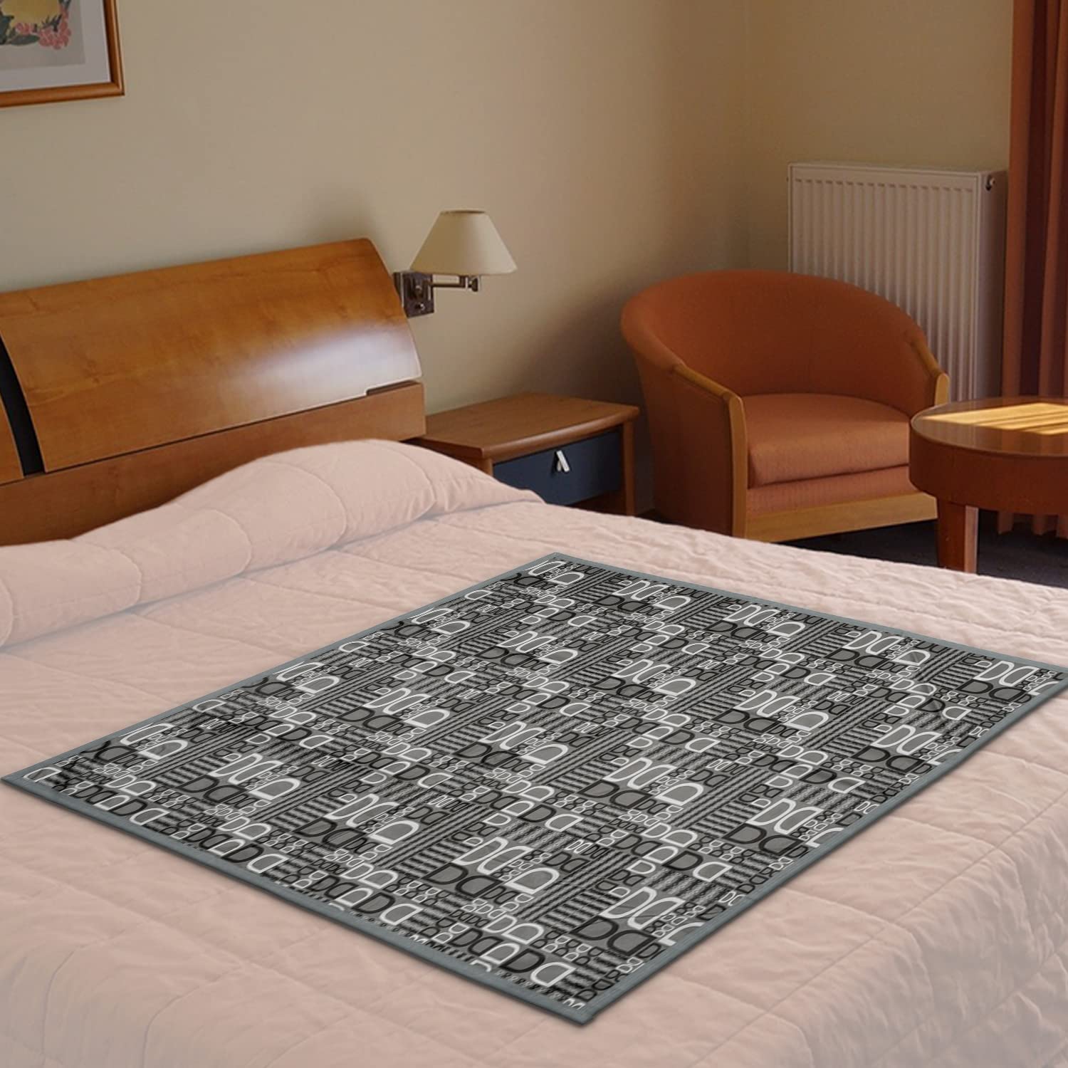 Kuber Industries Square D Print Both Sided Bed Server Food Mat, Bedsheet Protector, Oil & Waterproof (Grey) (B09VFLV5XJ) Amazon Price History, Amazon Price Tracker