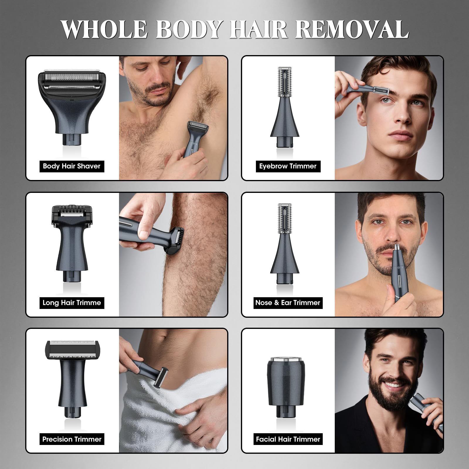 Manscape Ball-Trimmer für Männer, Körper- und Schamhaartrimmer und Leistenhaar-Rasierer für Damen und Herren, Schamhaar, privater Bereich, Beine, Augenbrauen, Gesicht, Nase, Augenbrauen