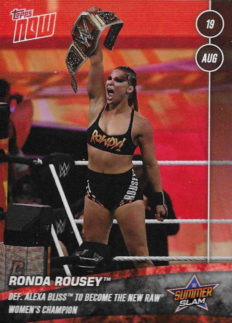 Amazon.com: 2018 Topps Now WWE #49 Ronda Rousey RC NM-MT Only 970 