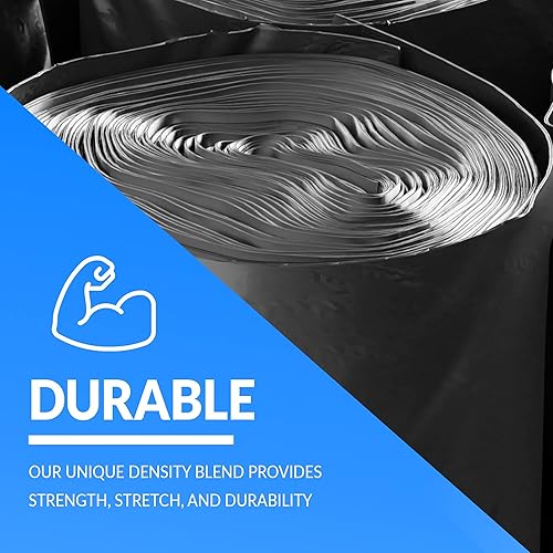 Miniatura 3 de Reli. SuperValue - Bolsas de basura de 55 a 60 galones, 50 unidades, fabricadas en Estados Unidos, resistentes, color negro, multiusos, bolsas de