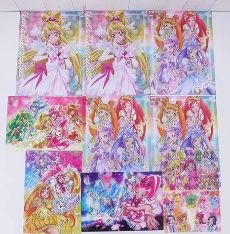 Amazon 当時物 プリキュア 付録 グッズ 9点まとめ ドキドキプリキュア ハートタッチプリキュア クリアファイル 下敷き Not For アイドル 芸能人グッズ 通販