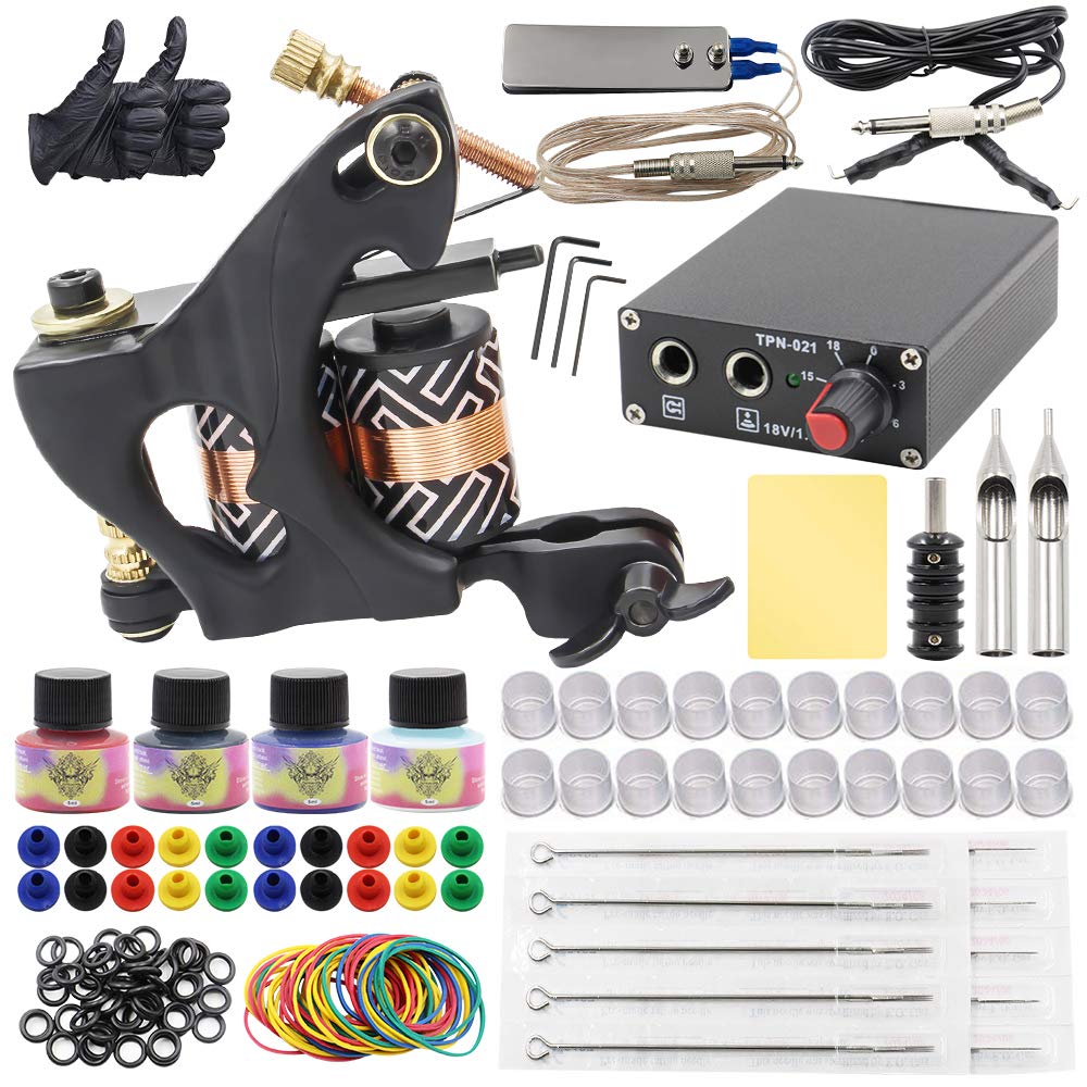 Amazon.com: SOTICA Tattoo Machine Kit - Complete Tattoo Gun Kit